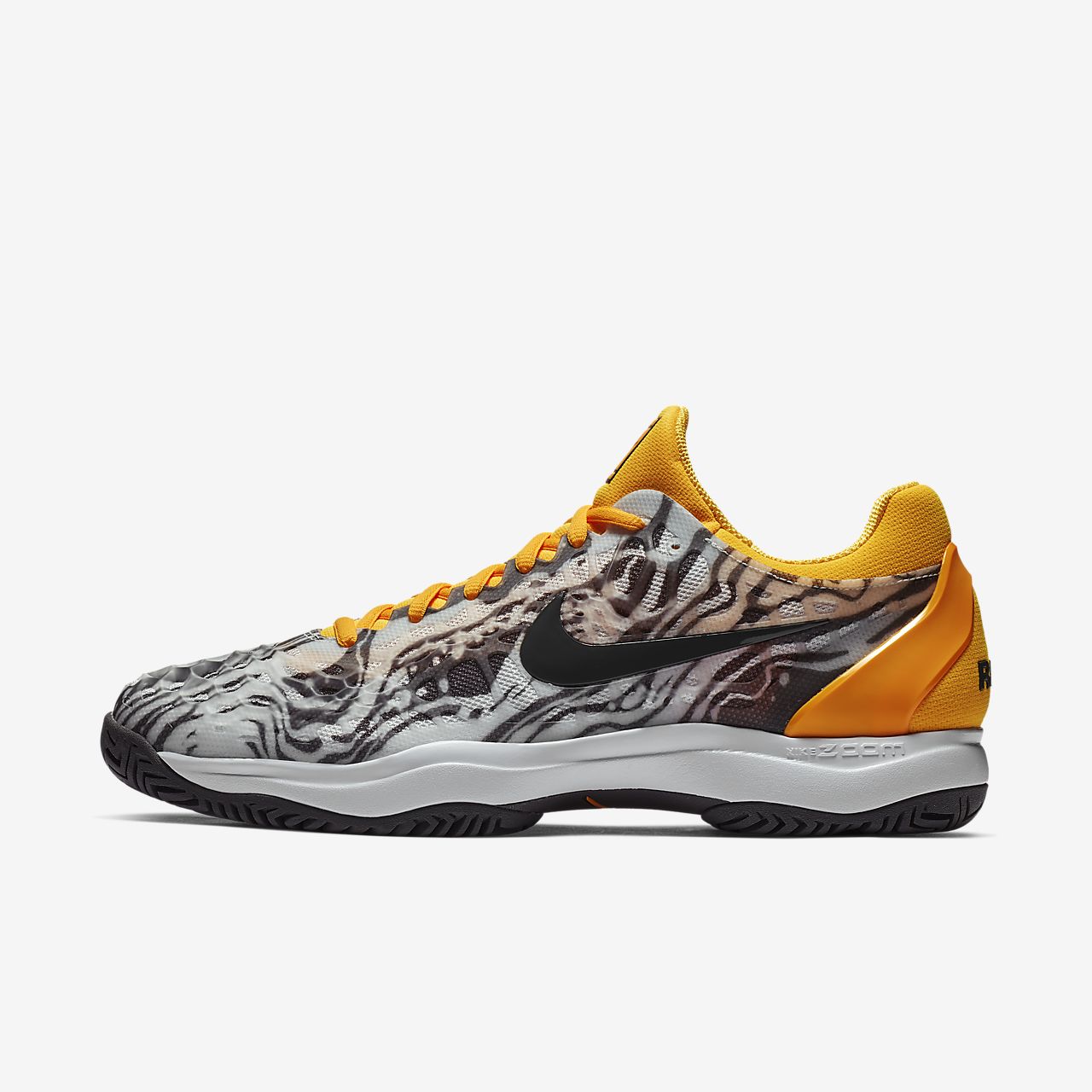 Nike Court Zoom Cage 3 - Tennissko - Platin/Orange/Hvide/Grå | DK-54366